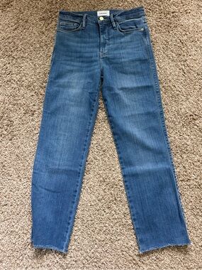 Frame Denim Le Sylvie Slender Straight Jeans - Blue
